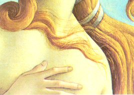 Venus von Botticelli, Ausschnitt